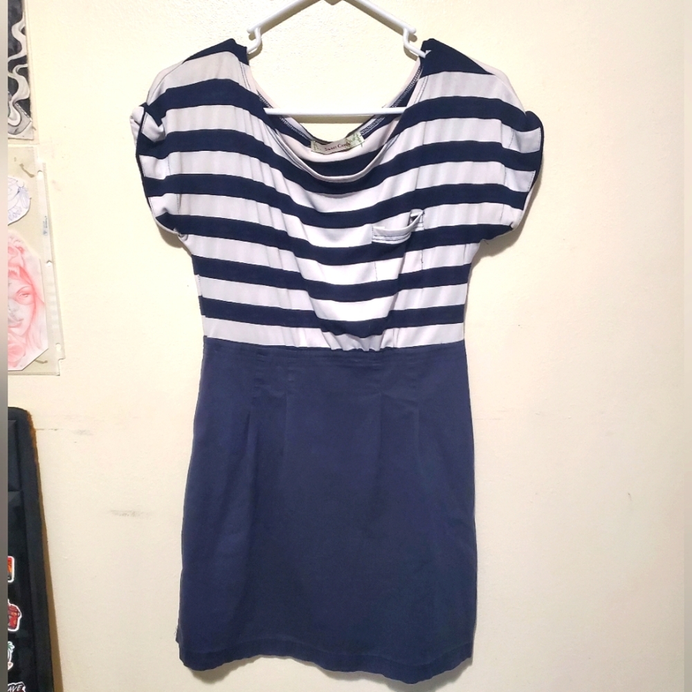 Aa Blue and white mini dress